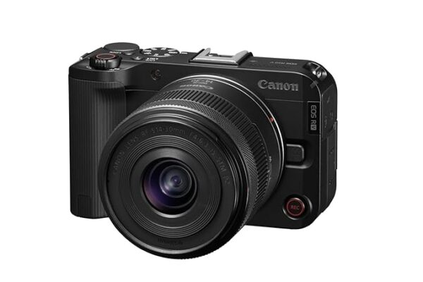 Canon EOS R50 V Mirrorless Camera Kit with RF-S14-30mm F4-6.3 is STM PZ Lens – Black