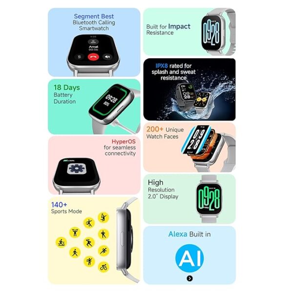 Redmi Watch 5 Active, 2 Display, Metal Body, 18 Day Battery - Image 3