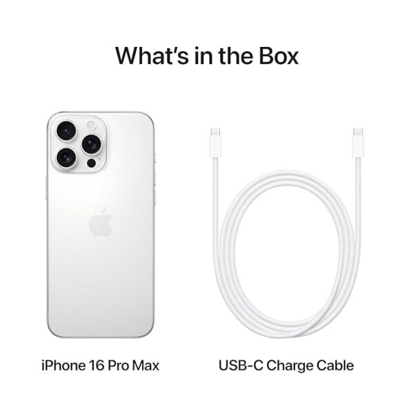 Apple iPhone 16 Pro Max (256 GB Storage, White Titanium) - Image 5