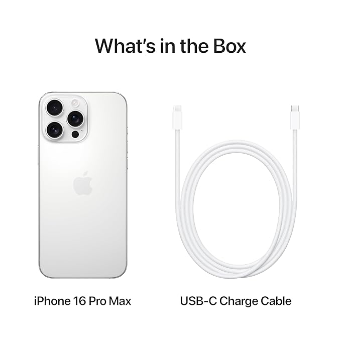 Apple iPhone 16 Pro Max (256 GB Storage, White Titanium) - Image 5