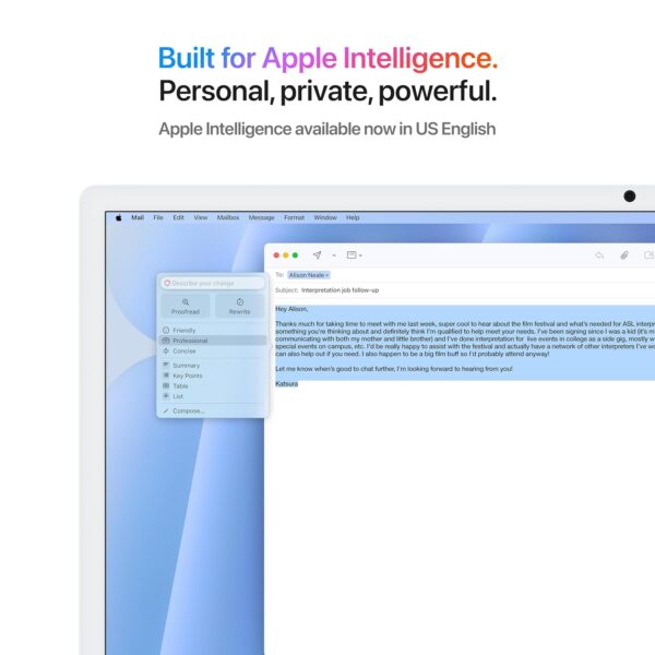 Apple 2024 iMac All-in-One Desktop Computer with M4 chip with 10-core CPU and 10-core GPU: Built for Apple Intelligence, 60.96 cm (24″) Retina Display, 16GB Unified Memory, 256GB SSD Storage; Blue - Image 3