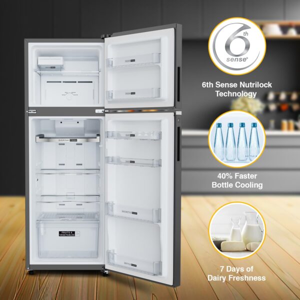 Whirlpool 327 L 3 Star Convertible Frost Free inverter Double Door Refrigerator (IF INV 375 ILLUSIA STEEL(3S) CONV-TL) - Image 5