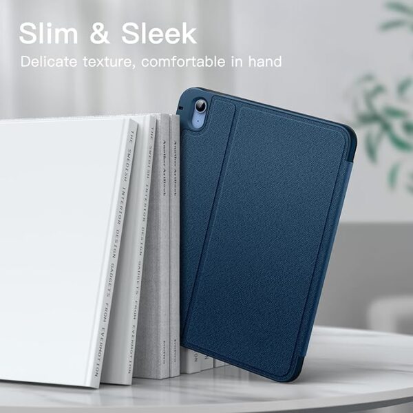 JETech Cover Case for iPad (A16) 11th/10th Generation (2025/2022) with Pencil Holder, Slim Folio Stand Protective Tablet Cover, Multi-Angle Viewing (Navy) - Image 4