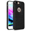 Pikkme Back Cover | Flexible Pu Leather | Full Camera Protection | Raised Edges | Super Soft-Touch | Bumper Case for iPhone 7 Plus / 8 Plus (Black)