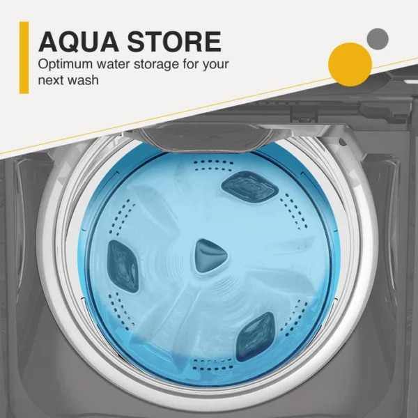 Whirlpool 7 kg Magic Clean 5 Star Fully Automatic Top Load Washing Machine Grey (MAGIC CLEAN 7.0 GENX GREY 5YMW) - Image 4