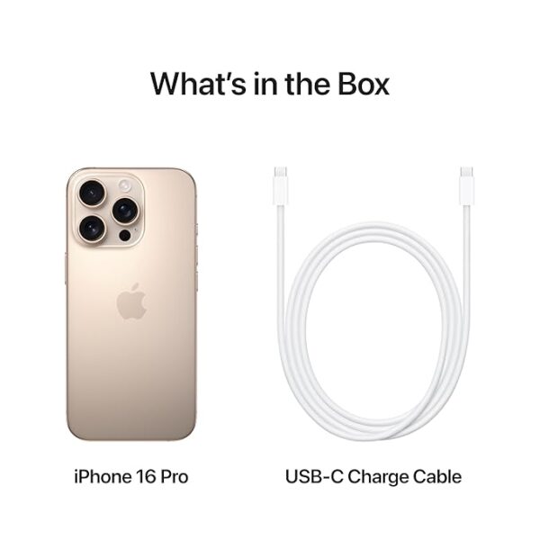 Apple iPhone 16 Pro (128 GB Storage, Desert Titanium) - Image 6