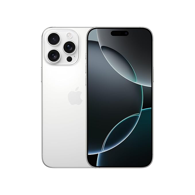 Apple iPhone 16 Pro Max (256 GB Storage, White Titanium)